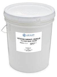 Potassium Carbonate, Granular, FCC/Food Grade, Kosher, 100g