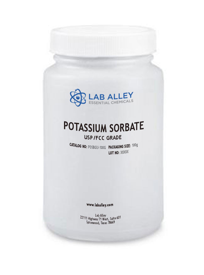 Potassium Sorbate, USP/FCC, Kosher, 100 Grams