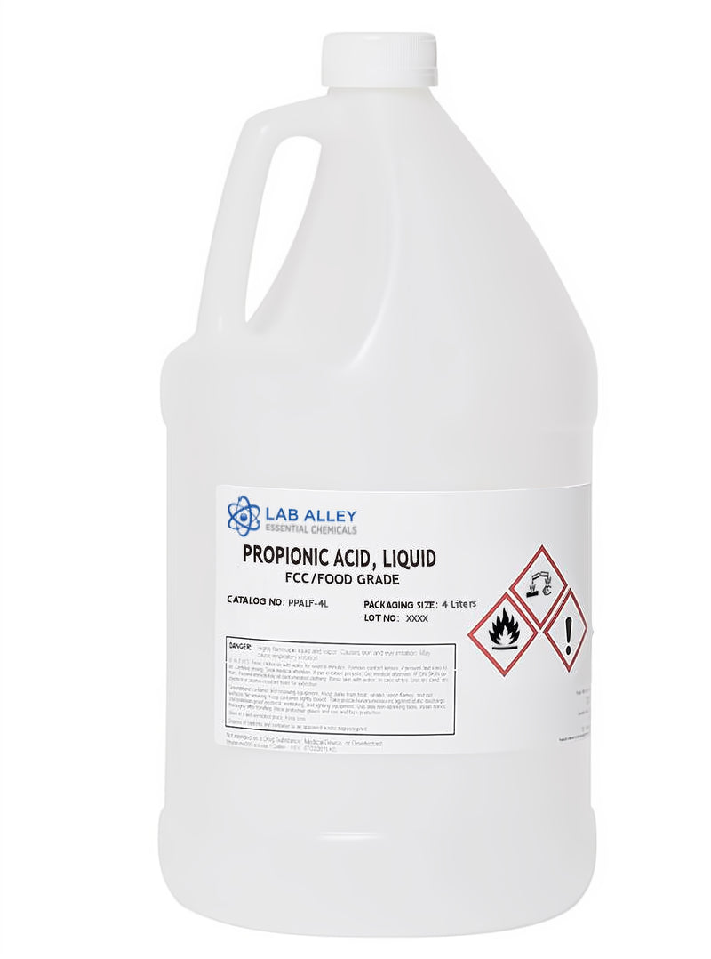 Propionic Acid, Liquid, FCC/Food Grade, 4 Liters