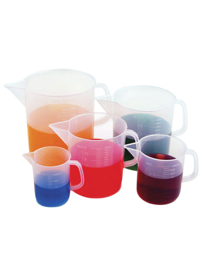 Beakers With Handle, Short Form, PP