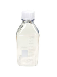 Media / Storage Bottle, Square, Pet With Pp Cap