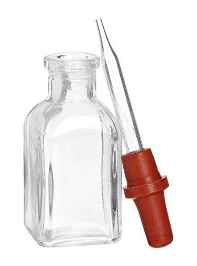 Barnes Dropping Bottle, With Pipet And Rubber Bulb