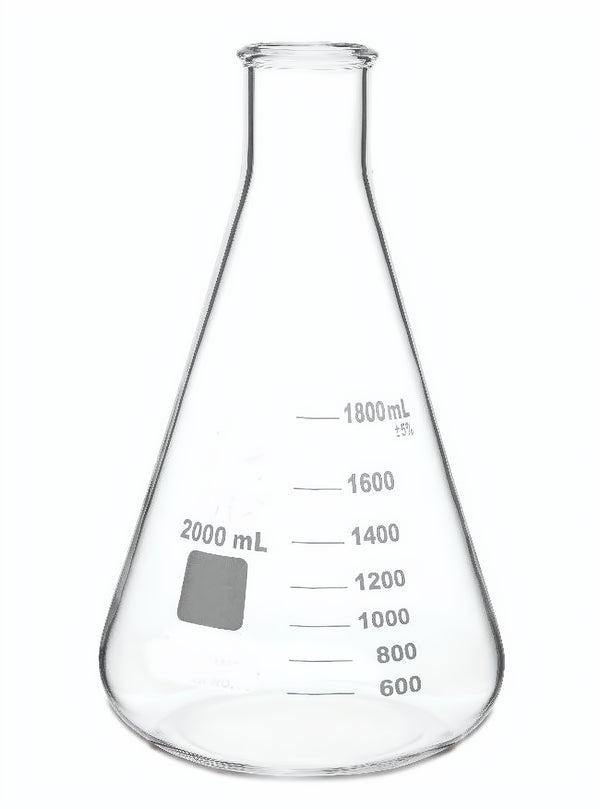 Erlenmeyer Flask, Narrow Mouth, Borosilicate Glass