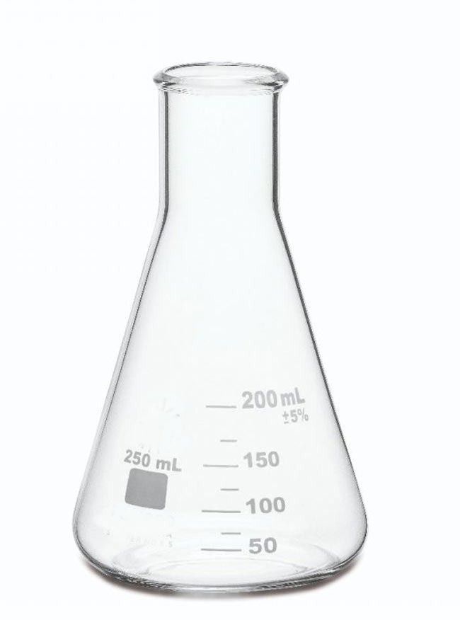 Erlenmeyer Flask, Wide Mouth, Borosilicate Glass