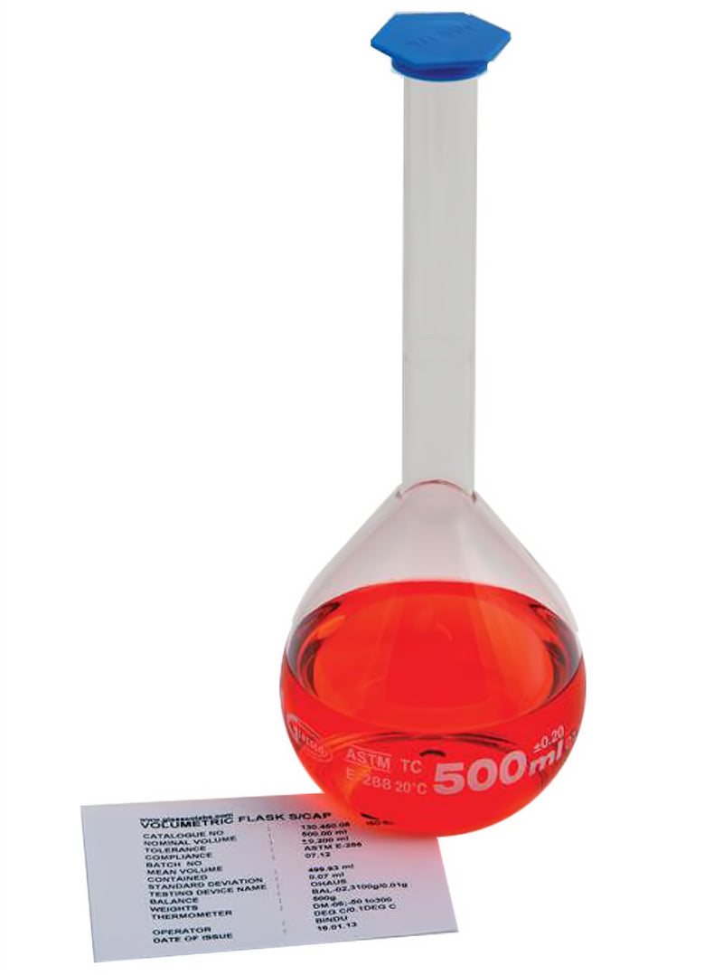 Volumetric Flask, Class A, Snap Cap