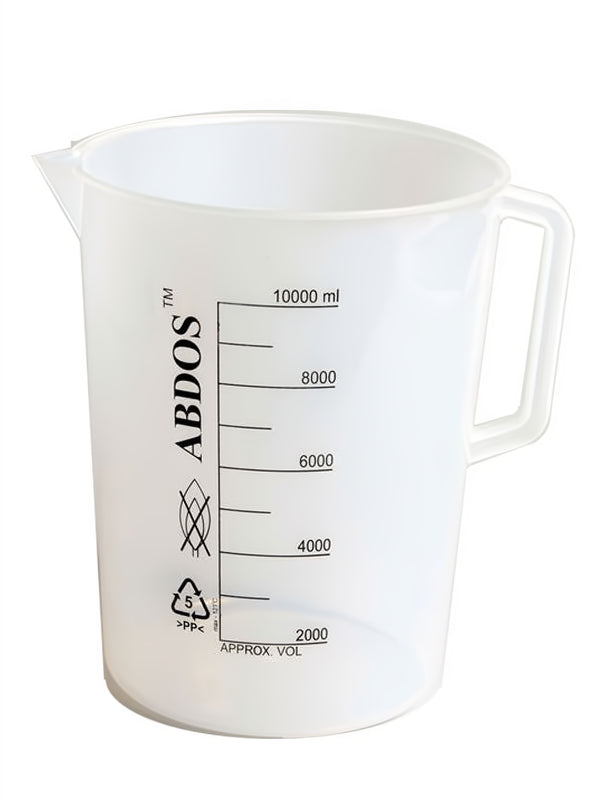 Beakers W/Handle, Printed Graduations, PP