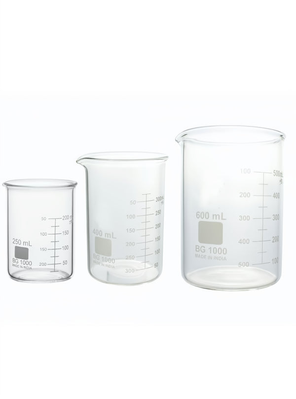 Beaker Set Of 3, Borosilcate