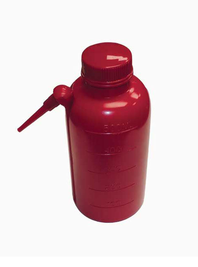 Wash Bottles, Unitary, Red, 500ml
