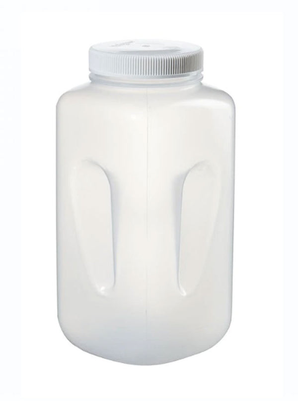 Bottle, Square, Wide Mouth, PP, 4-Liter (4000ml)