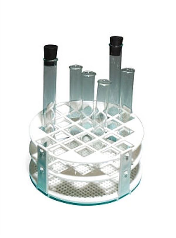 Plastic Test Tube Rack, Round, 24-Tube