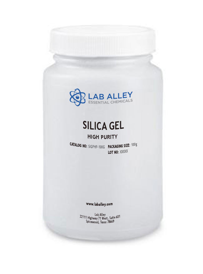 Silica Gel Powder, High Purity, 100 Grams