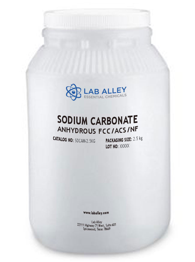 Sodium Carbonate Dense Soda Ash [Na2CO3] [CAS_497-19-8] NSF 99.6+%, White  Crystals (50 Lbs Bag) by Wintersun Chemical