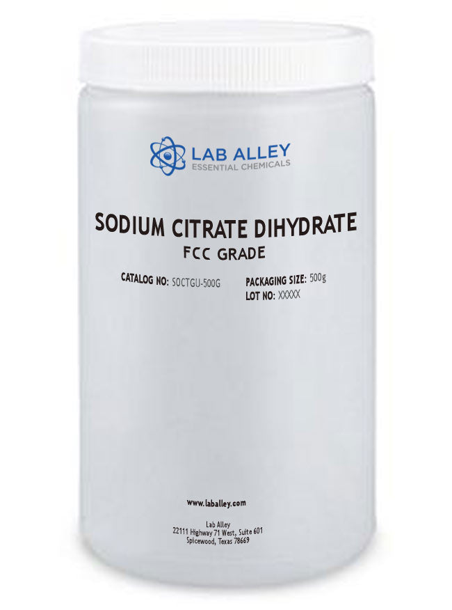 Sodium Citrate Dihydrate USP/FCC Grade, 500g