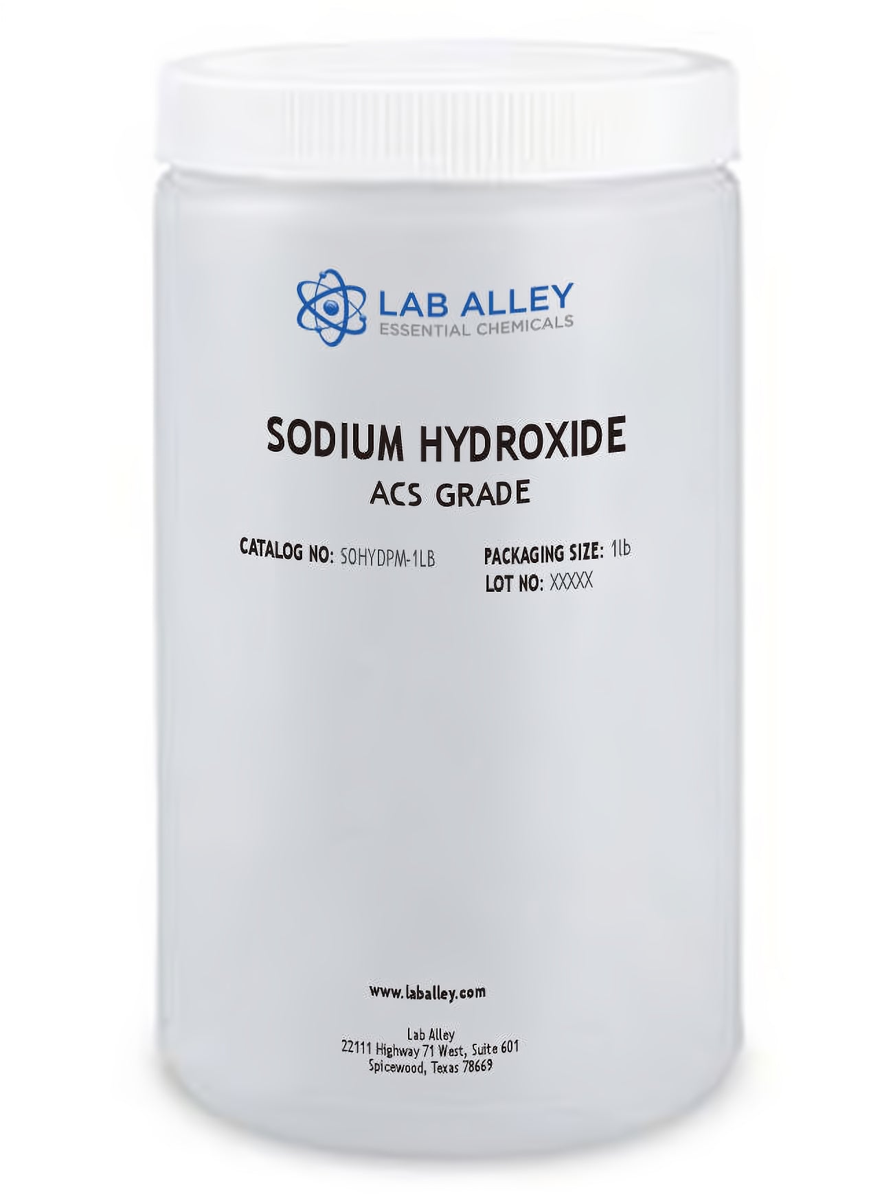 Sodium Hydroxide, Pellets, ACS, USP/NF, FCC/Food Grade Lab Alley