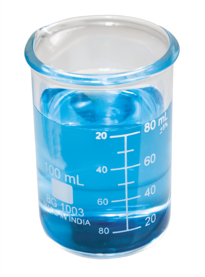 Heavy Duty Glass Beakers, Low Form, 100mL