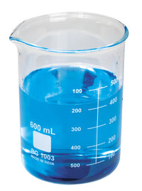 Heavy Duty Glass Beakers, Low Form, 100mL