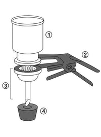 Vacuum Filter Holder Set with PTFE-Coated Funnel & Base