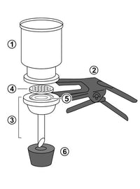 Vacuum Filter Holder Set with Stainless Steel Screen