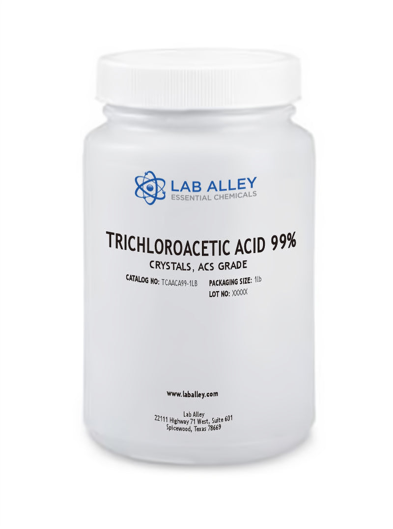  buy trichloroacetic acid crystals 99% ACS grade at LabAlley.com, 1LB
