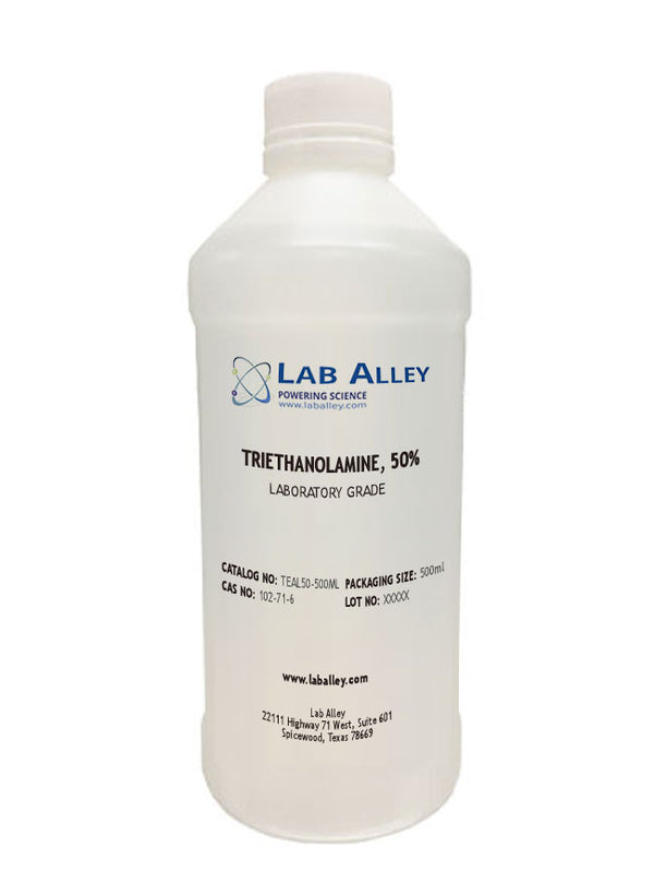 Triethanolamine, Lab Grade, 50%, 500ml