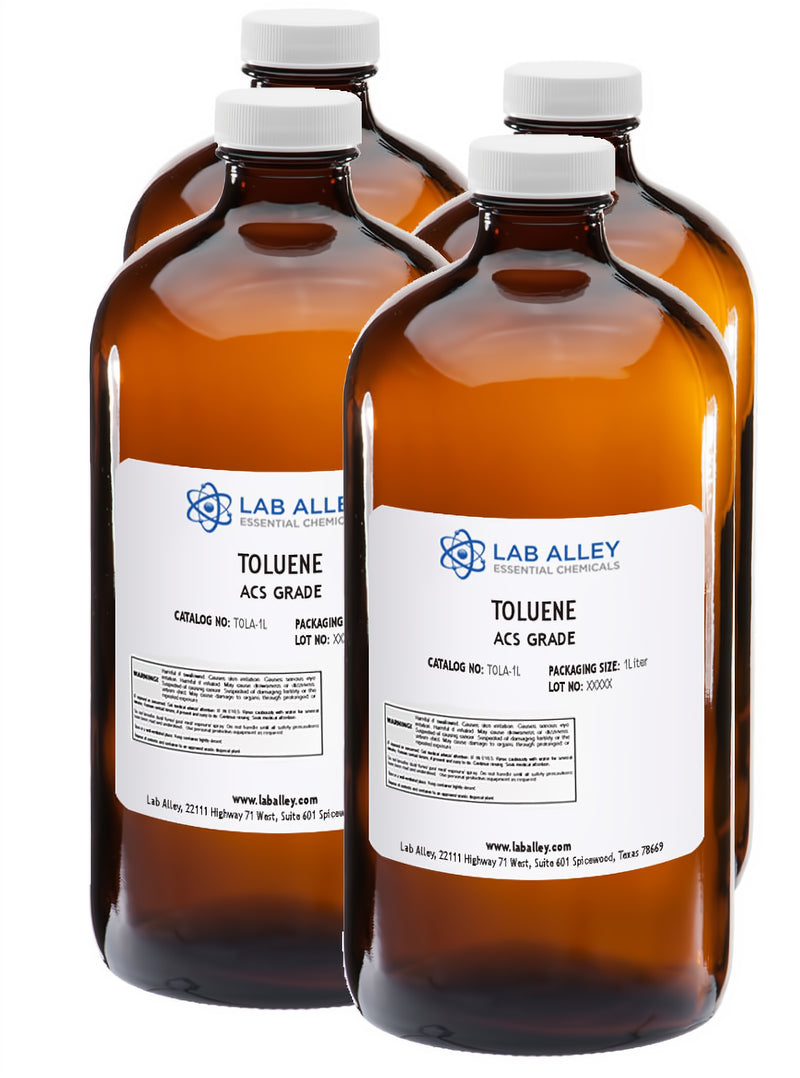 Toluene ACS Grade, 4 x 1 Liter Case