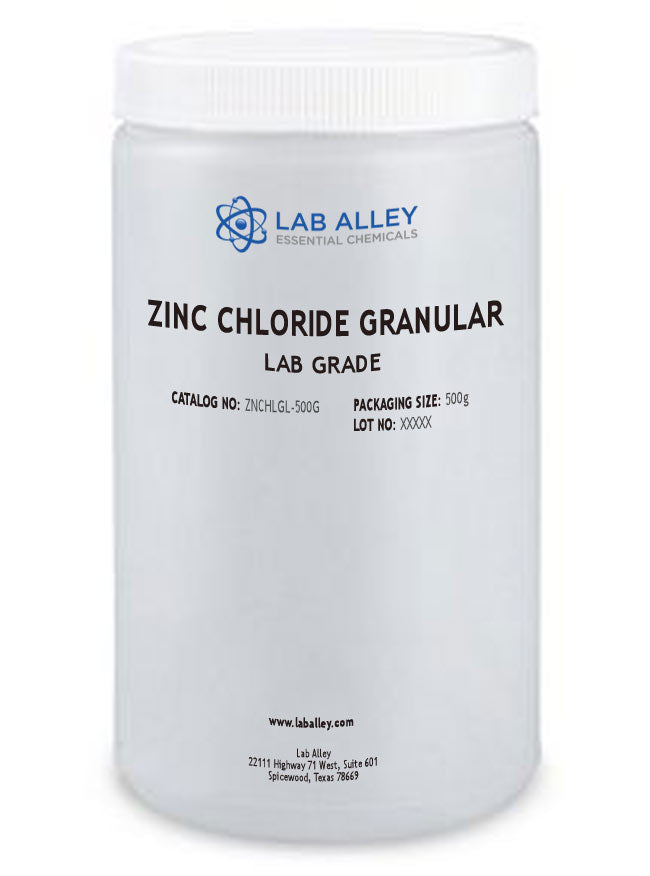 Zinc Chloride, Granular, Lab Grade, 500g