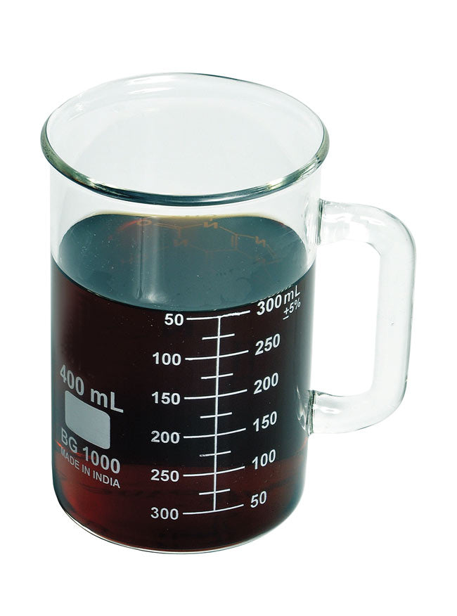 Glass Beaker Mug, 400mL