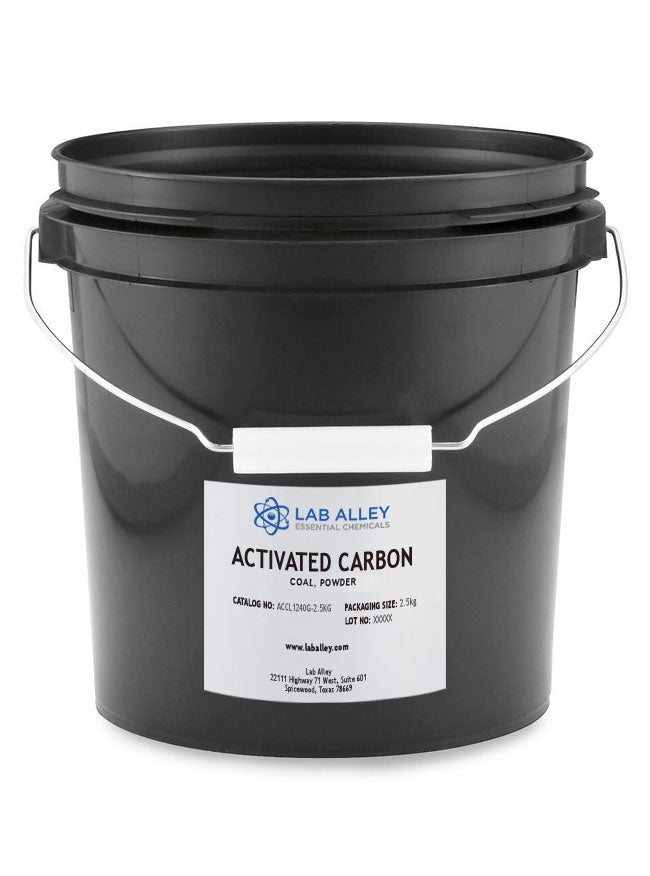 Activated Carbon (Charcoal) Powder, Food Grade, Coal Based, 2.5 Kilograms