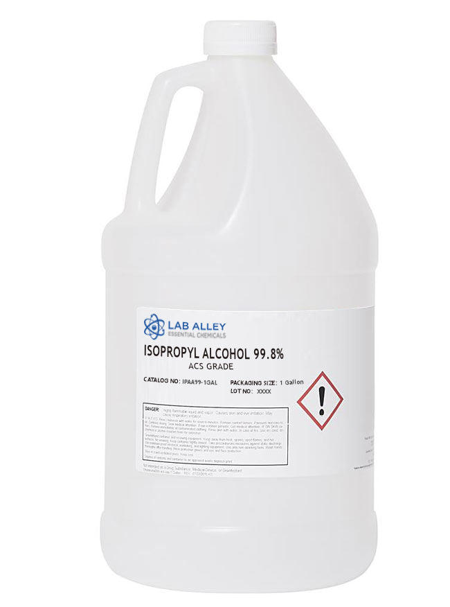 Isopropyl Alcohol 99.8% ACS Grade, 1 Gallon