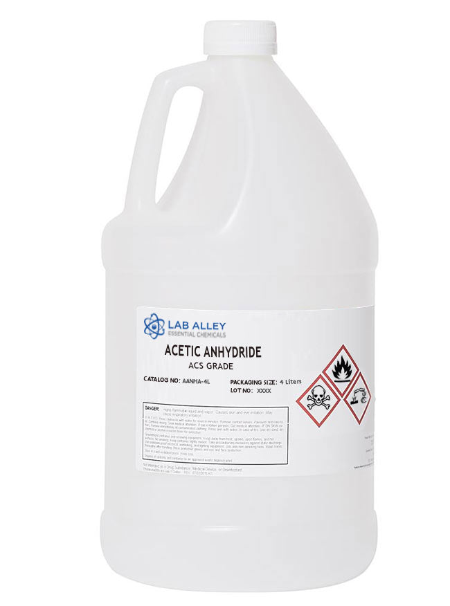 Acetic Anhydride, ACS Grade, 4 Liters