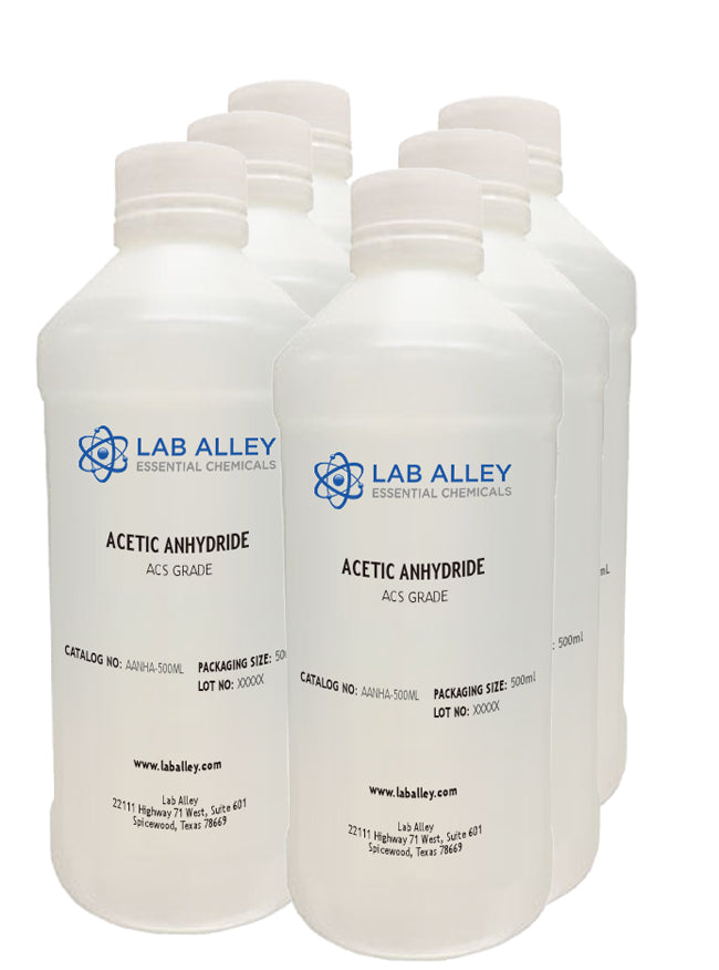 Acetic Anhydride, ACS Grade, 6 x 500mL Case