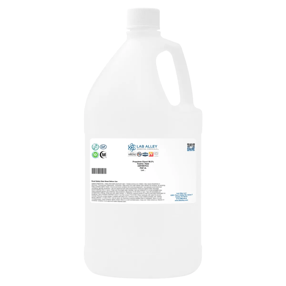 Propylene Glycol 99.5% USP/NF/FCC/Food Grade, Kosher, Halal