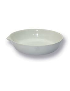 Porcelain Evaporating Dish, Flat Form