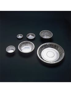 Disposable Aluminum Dishes with Fluted Sides (Pack of 100)