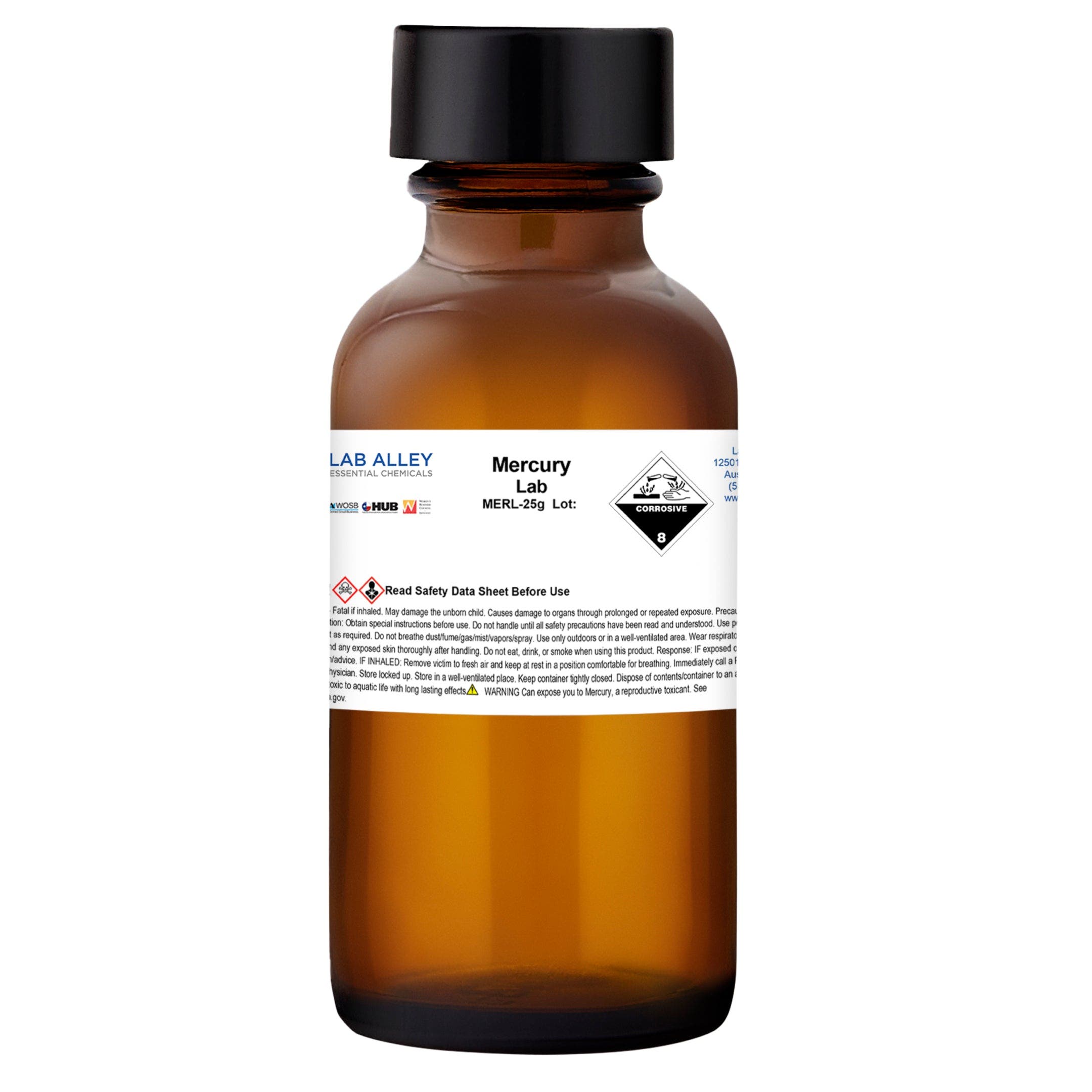 Mercury Metal 99.99% Lab Grade