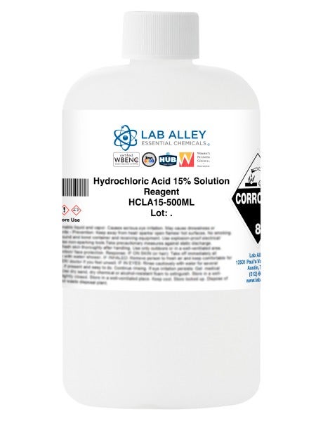 Hydrochloric Acid 15% Solution, Reagent Grade