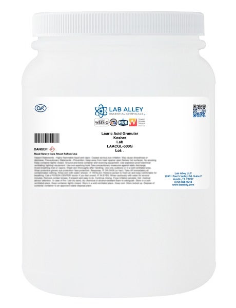 Lauric Acid, Granular, Lab Grade,  Kosher