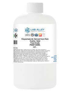 Polysorbate 60, Derived from Palm, Food Grade, Kosher, Halal