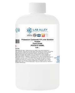 Potassium Carbonate, 47% w/w Solution, Kosher, Food Grade