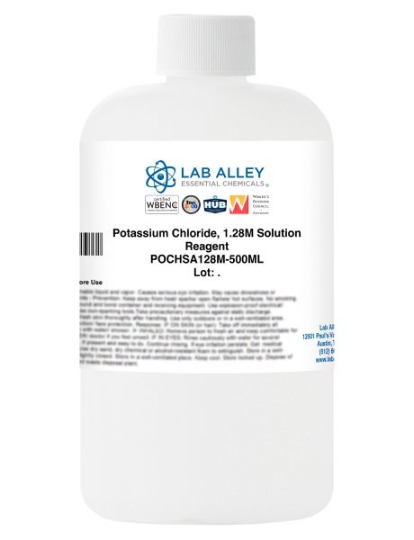 Potassium Chloride, 1.28M Solution, Reagent Grade