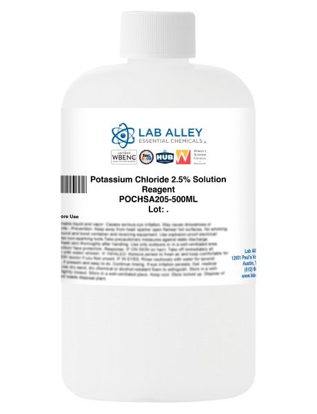 Potassium Chloride 2.5% Solution, Reagent Grade