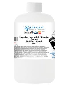 Potassium Hydroxide 0.1N Solution, Reagent Grade