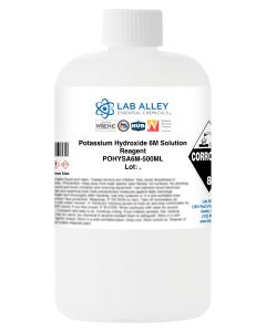 Potassium Hydroxide 6M, Reagent Grade