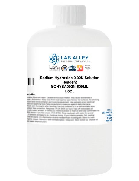 Sodium Hydroxide 0.02N Solution, Reagent Grade