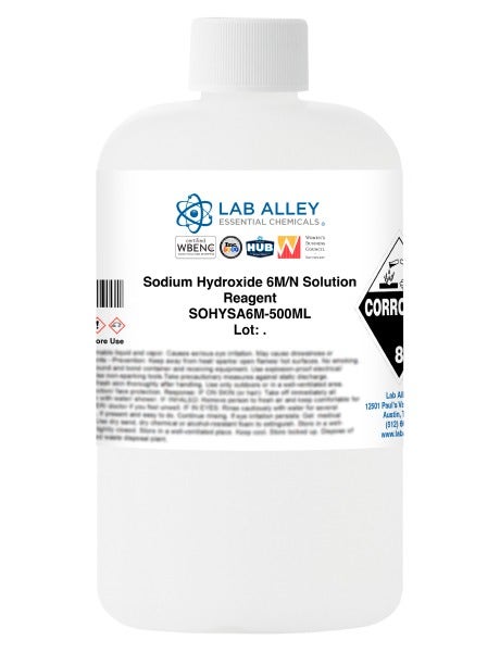 Sodium Hydroxide 6M/N Solution, Reagent Grade