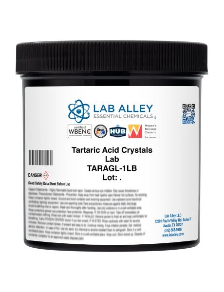 Tartaric Acid Crystals, Lab Grade
