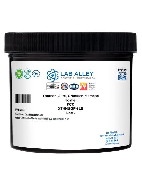 Xanthan Gum, Granular, 80 Mesh, FCC Grade, Kosher