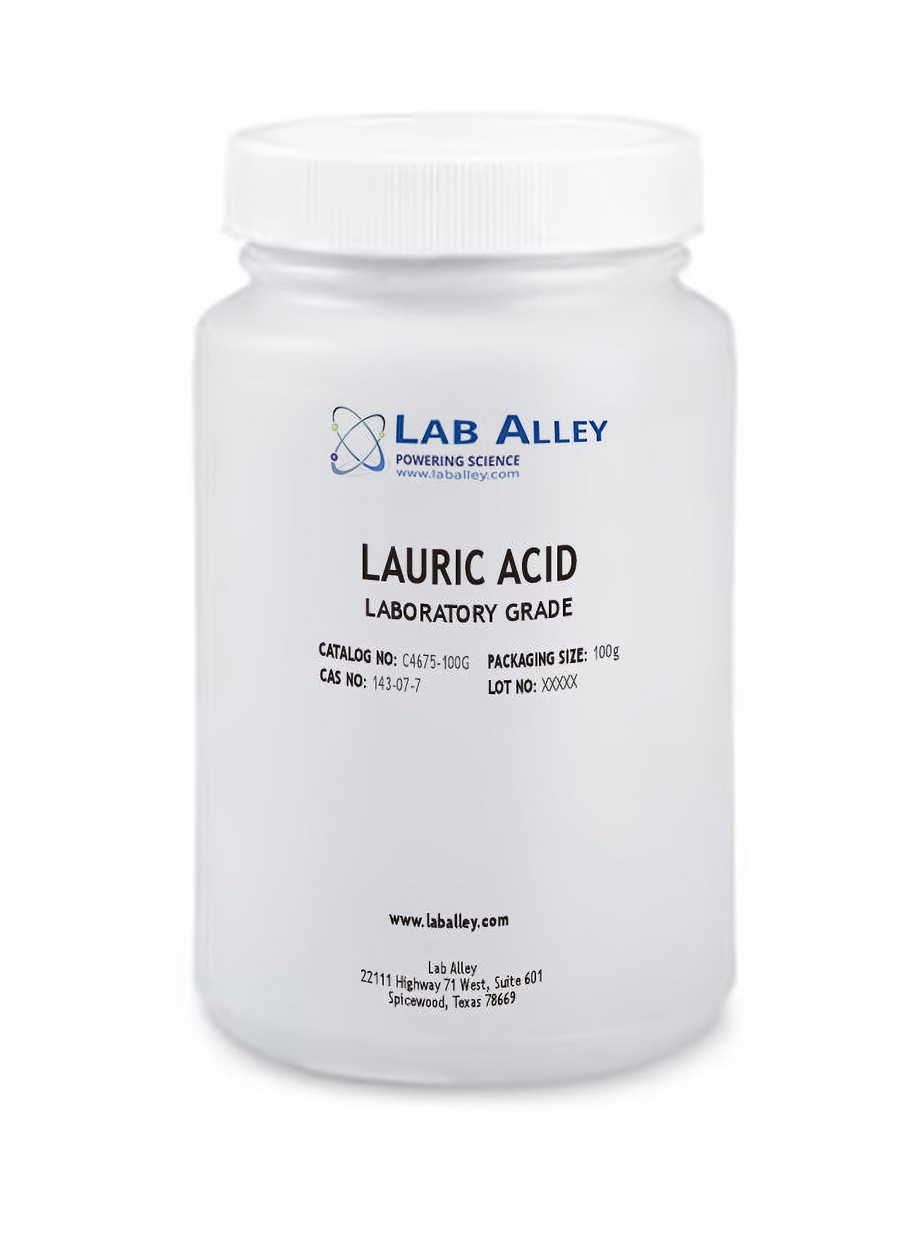 Lauric Acid 97% Lab Grade