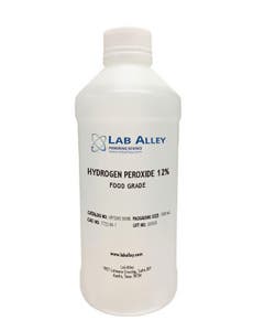 Hydrogen Peroxide 12% Solution, Food Grade, Kosher, Halal