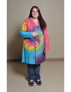 Tie-Dyed Laboratory Coat